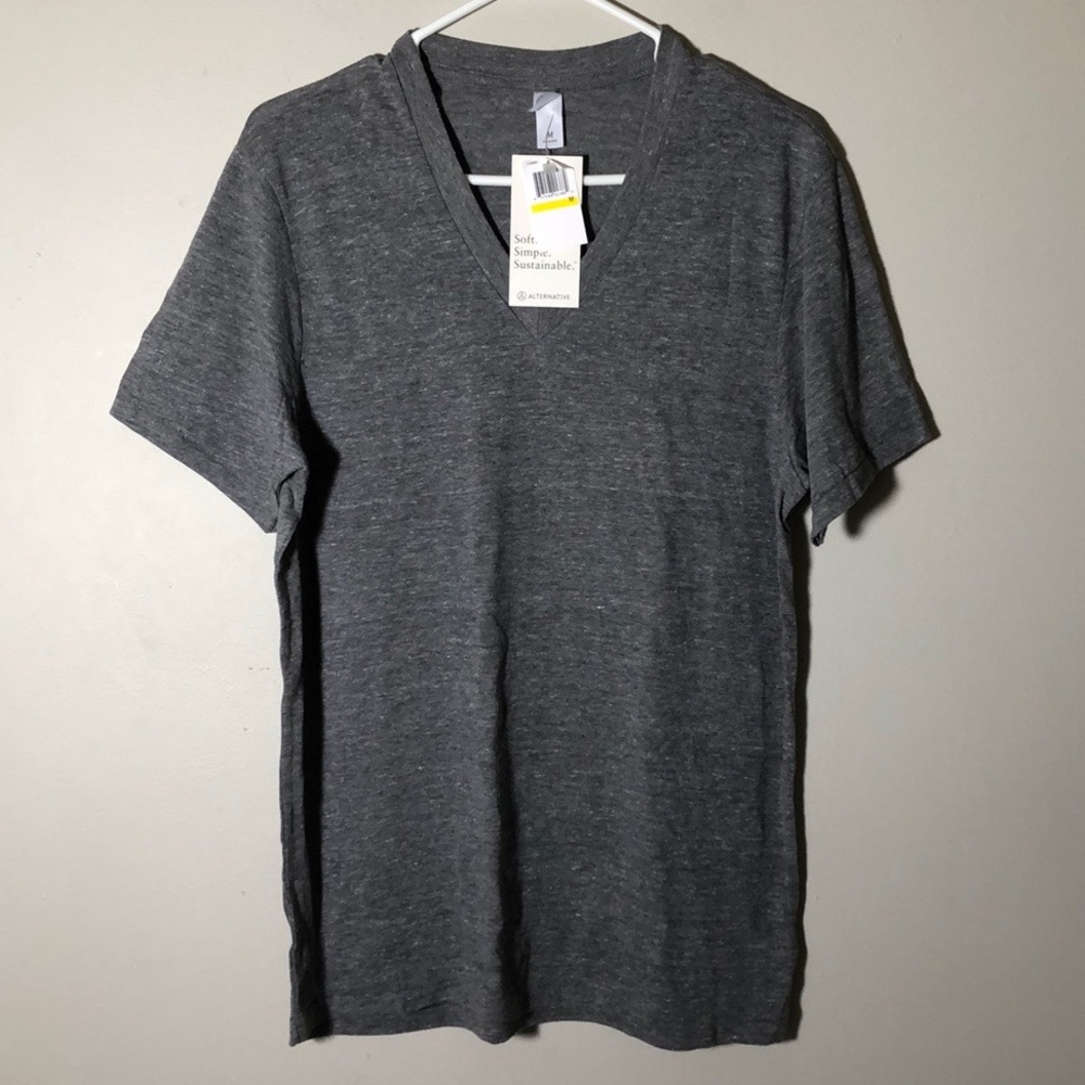 Alternative Apparel v-neck medium grey